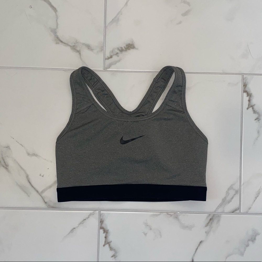 Grey Nike Sports Bra Medium